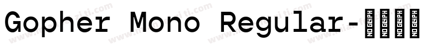 Gopher Mono Regular字体转换